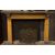 CHM550 - Camino in marmo giallo e grigio, epoca '800, misure cm L 175 x H 117 x P 36