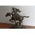 Antico Bronzo Bersagliere a cavallo epoca fine 800   . mis h cm 32 L 36 