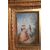 Piccolo Acquerello Francese Raffigurante Scena Galante del 1800