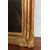 Antico dipinto olio su tela primi 800  “Falconiere “ in cornice foglia oro . Mis 82 x 64 