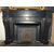 CHM726 - Camino antico in marmo nero, epoca '800, misure cm L 141 x H 106 x P 41