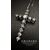 Croce  in  oro  bianco  con  Diamanti  0.50  ct.