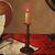 Italian painting still life with musical instruments from the 20th century