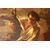 Grande Olio Su Tela Francese Del 1885 Firmato con Personaggi 179x256h