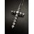 Croce  in  oro  bianco  con  Diamanti  0.50  ct.