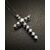 Croce  in  oro  bianco  con  Diamanti  0.50  ct.