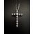 Croce  in  oro  bianco  con  Diamanti  0.50  ct.