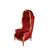 Grande Poltrona a Trono di inizio 1900 Stile Luigi XV in legno dorato Foglia Oro