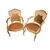 Salotto Francese Stile Luigi XV dorato Foglia Oro 2 poltrone e 4 sedie