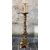 grande torcera in legno scolpito e dorato alto 132 cm