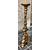 grande torcera in legno scolpito e dorato alto 132 cm