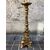 grande torcera in legno scolpito e dorato alto 132 cm