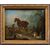 Jean-Baptiste Oudry (Parigi 1686 - Beauvais 1755) cerchia di - Scena di caccia con levrieri.