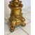 Coppia di candelieri lignei in foglia oro . Primo impero inizio 800. 170 cm