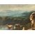 Pittore italiano (XVIII sec.) - Paesaggio arcadico con gregge e pastori. 