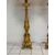 Coppia di candelieri lignei in foglia oro . Primo impero inizio 800. 170 cm