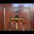 Credenza con bronzi in mogano