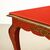 Tavolo Laccato rosso a Chinoiserie