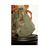 Teca con composizione ex voto in pietra con coralli - Vergine e San Diocleziano - Metallo, Pietra, Vetro