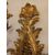 Coppia di appliques in legno dorato e laccato