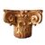 Capitello in legno dorato ed intagliato