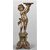 Scultura lignea argentata raffigurante un putto.