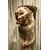 Scultura lignea argentata raffigurante un putto.