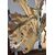 Grande applique in legno dorato intagliato