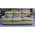 Living room Frau original hazelnut sofa two armchairs - 80s     