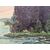 Dipinto "Veduta del Castello di Chillon " Lago di Lemano ( di Ginevra ) olio su faesite