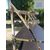 Pair of steel and wooden shelves with lighting     