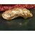 Golden metal shell sculpture casting     