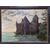 Dipinto "Veduta del Castello di Chillon " Lago di Lemano ( di Ginevra ) olio su faesite