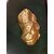 Golden metal shell sculpture casting     