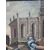 Dipinto Via Crucis Cristo che porta croce al calvario - Bertuzzi Nicola Secolo XVIII