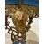 TAVOLINO IN BRONZO CON PIANO IN PORCELLANA 