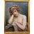 DIPINTO OLIO SU TAVOLA RAFFIGURANTE GIOVANE DONNA 