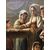 DIPINTO OLIO SU TELA RAFFIGURANTE " SCENA D'INTERNO"