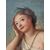 Dipinto di giovane ninfa dell'acqua del' 700