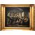 DIPINTO OLIO SU TELA RAFFIGURANTE " SCENA D'INTERNO"