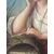 Dipinto di giovane ninfa dell'acqua del' 700