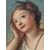 Dipinto di giovane ninfa dell'acqua del' 700