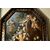 Roman painter of the nineteenth century, Still life with cherubs, festoons of flowers and herm with a faun, oil on canvas painting     