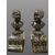COPPIA DI SCULTURE IN BRONZO