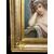 DIPINTO OLIO SU TAVOLA RAFFIGURANTE GIOVANE DONNA 