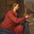 Italian school painting of the 17th century, Jesus and the Samaritan woman at the well ​