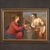 Italian school painting of the 17th century, Jesus and the Samaritan woman at the well ​