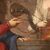 Italian school painting of the 17th century, Jesus and the Samaritan woman at the well ​
