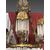 BRONZE AND CRYSTAL CHANDELIER     