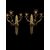 PAIR OF GOLDEN BRONZE APPLIQUES     